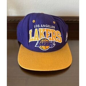 LOS ANGELES LA LAKERS Mitchell & Ness Flatbill Snapback Hat‎ Hardwood Classics